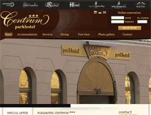Tablet Screenshot of parkhotelcentrum.sk